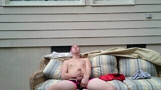 Amateur Cole Stroking In The Sunlight