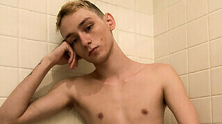 Stroking Out A Load In The Bathroom - Justin Stone